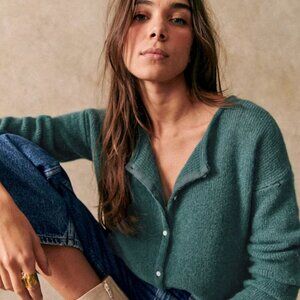 NWOT Sezane Gaspard Cardigan in Sage